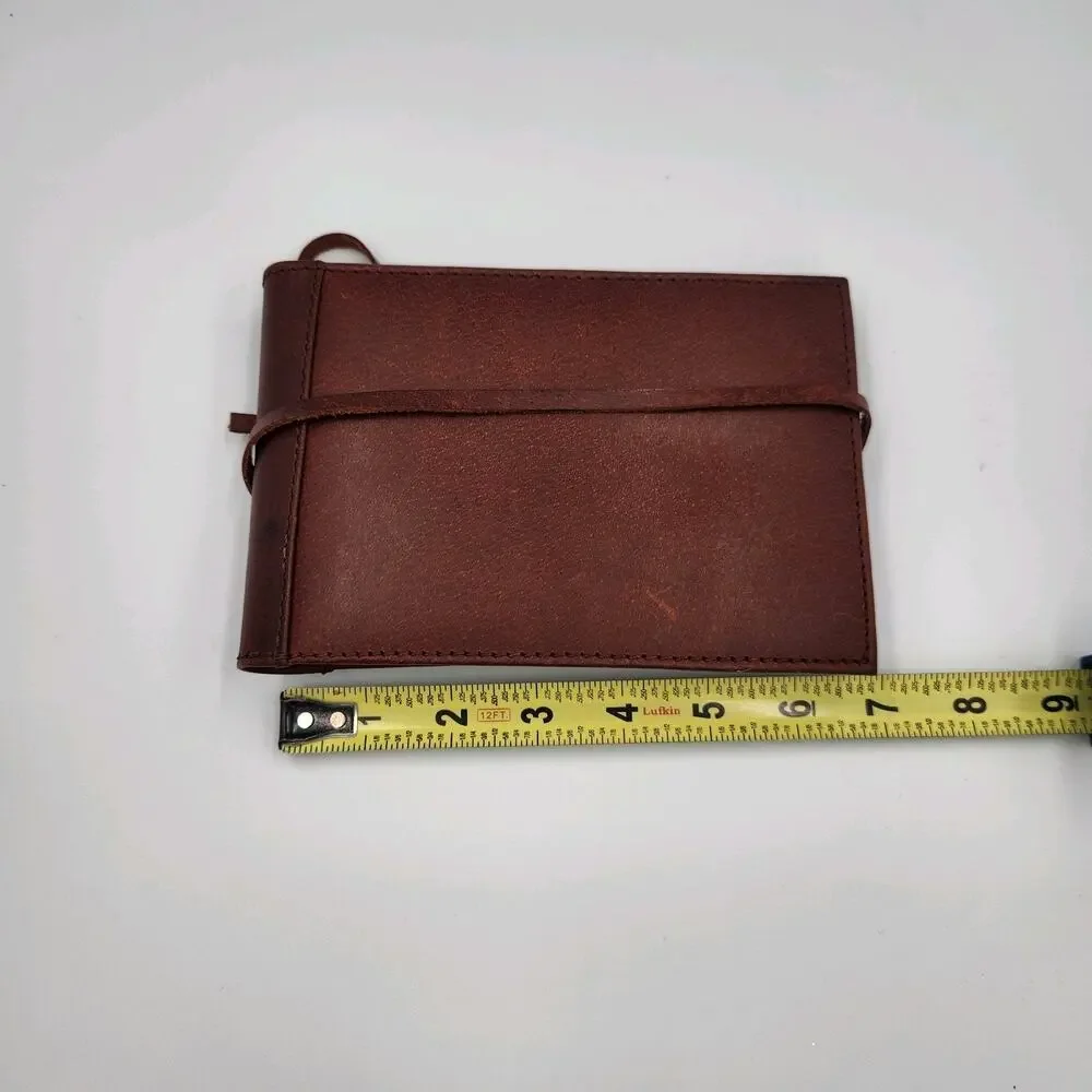 Leather Bible Journaling Chico 'S Note Taking,stylish,ties, EUC‎